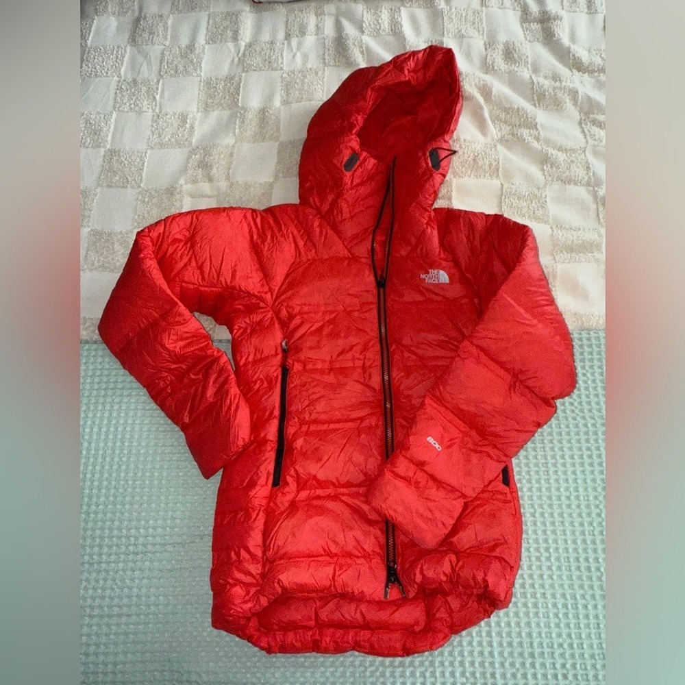 North Face Women Summit L6 800 Down Belay Parka XS Red